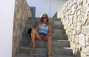 Mummy on holiday in the sun..