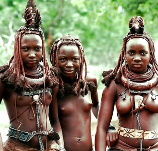 Nude gals from african tribe,