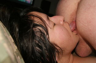 Chinese Wifey Deep-throating and