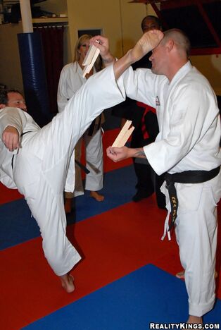 Martial arts exercise finishes up