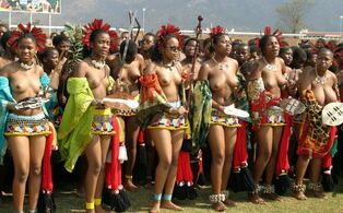 Real tribal african ladies braless